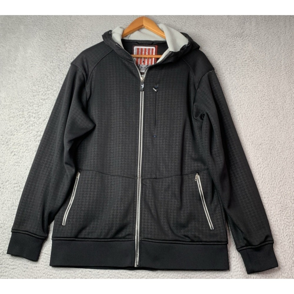 Sims Ultimate Equipment Jacket Mens Size Large Full Zip Black Hoodie Outdoor